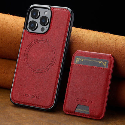 Vegan Leather Phone Case For IPhone With Detachable Magnetic Card Case