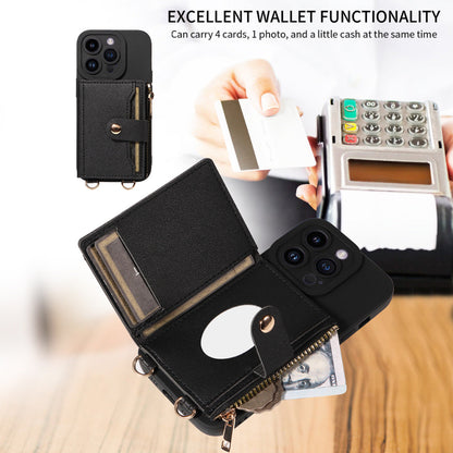 Crossbody Phone Case For iPhone With Card Slots and Coin Bag