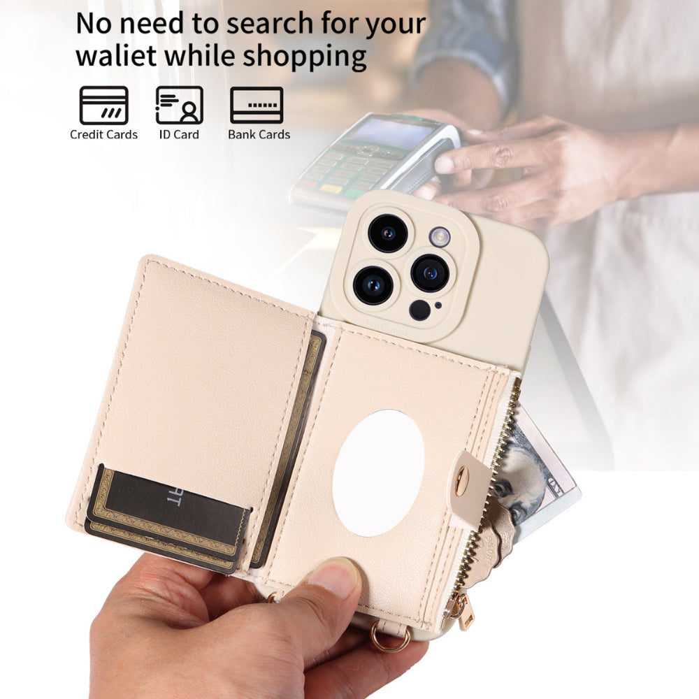 Crossbody Phone Case For iPhone With Card Slots and Coin Bag