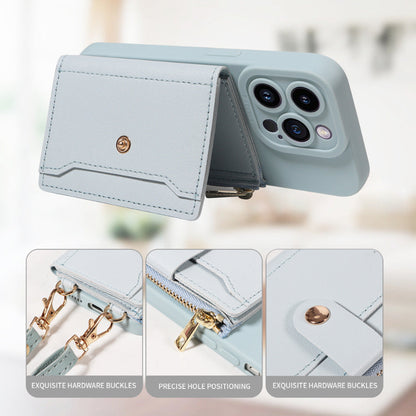 Crossbody Phone Case For iPhone With Card Slots and Coin Bag