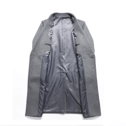Mens Double Breasted Mid Length Coat