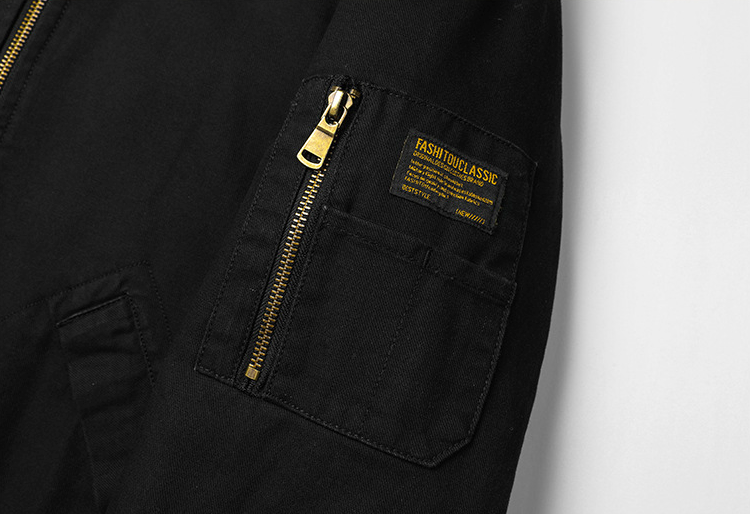 Mens Zipper Jacket With faux shearling Inner