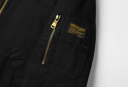 Mens Zipper Jacket With faux shearling Inner