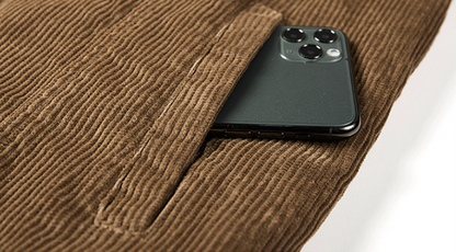 Mens Corduroy Jacket With Faux Shearling Inner