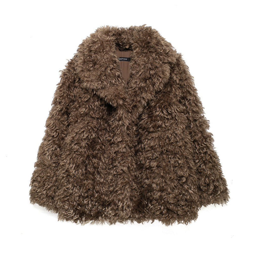 Womens Faux Fur Flurry Teddy Coat