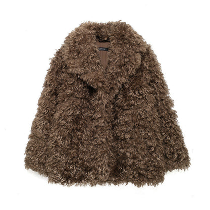 Womens Faux Fur Flurry Teddy Coat
