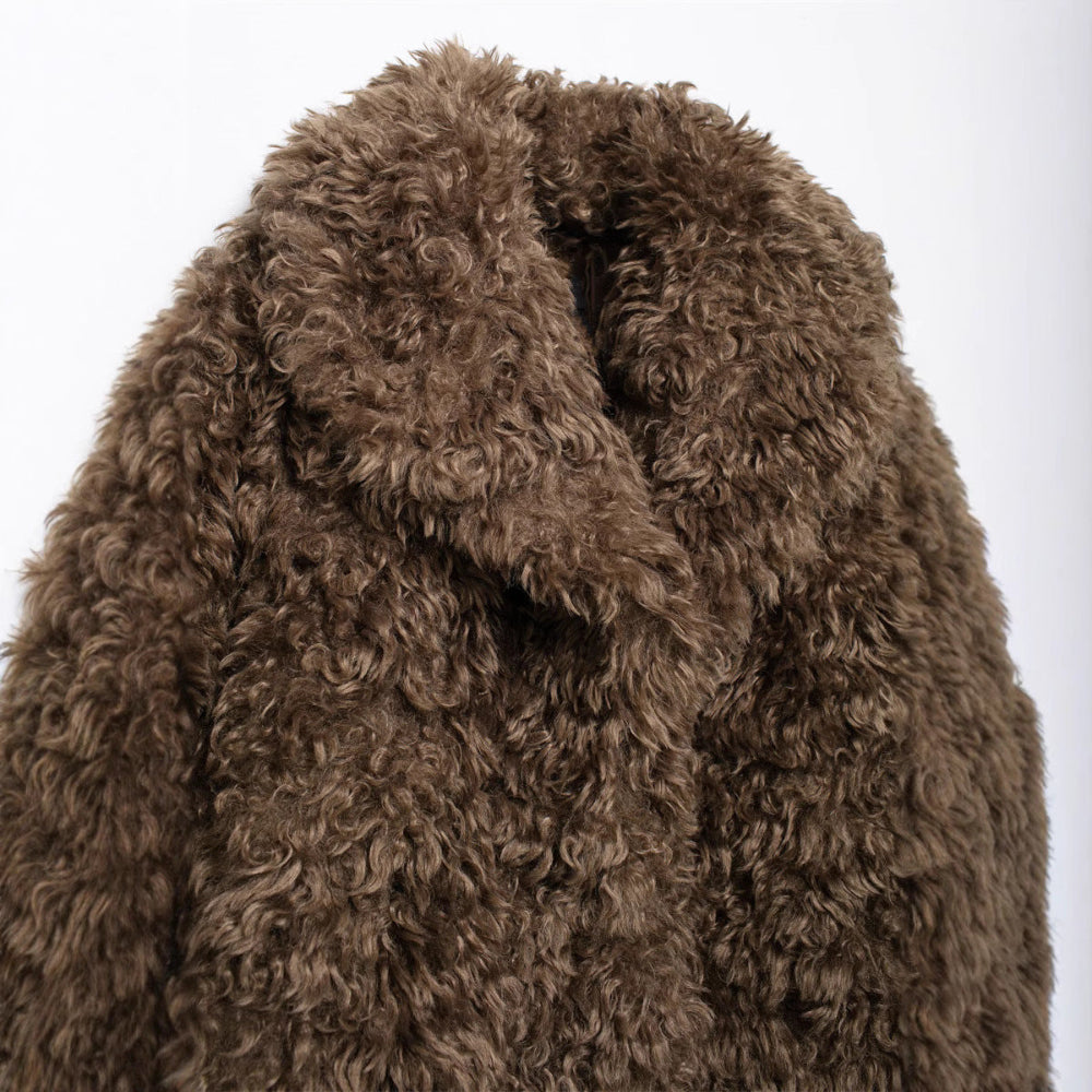 Womens Faux Fur Flurry Teddy Coat