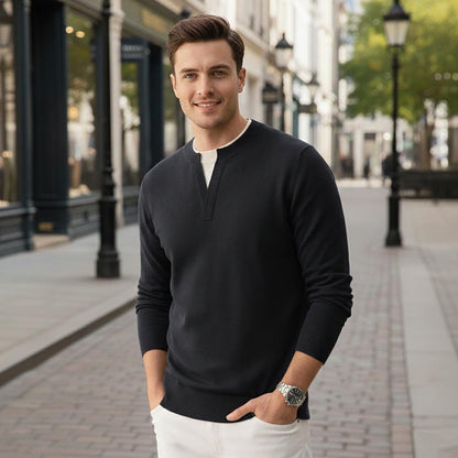 Mens Layered Look Sweater