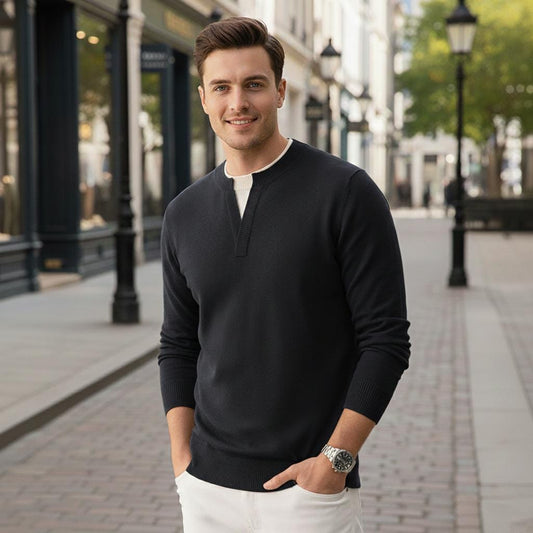 Mens Layered Look Sweater