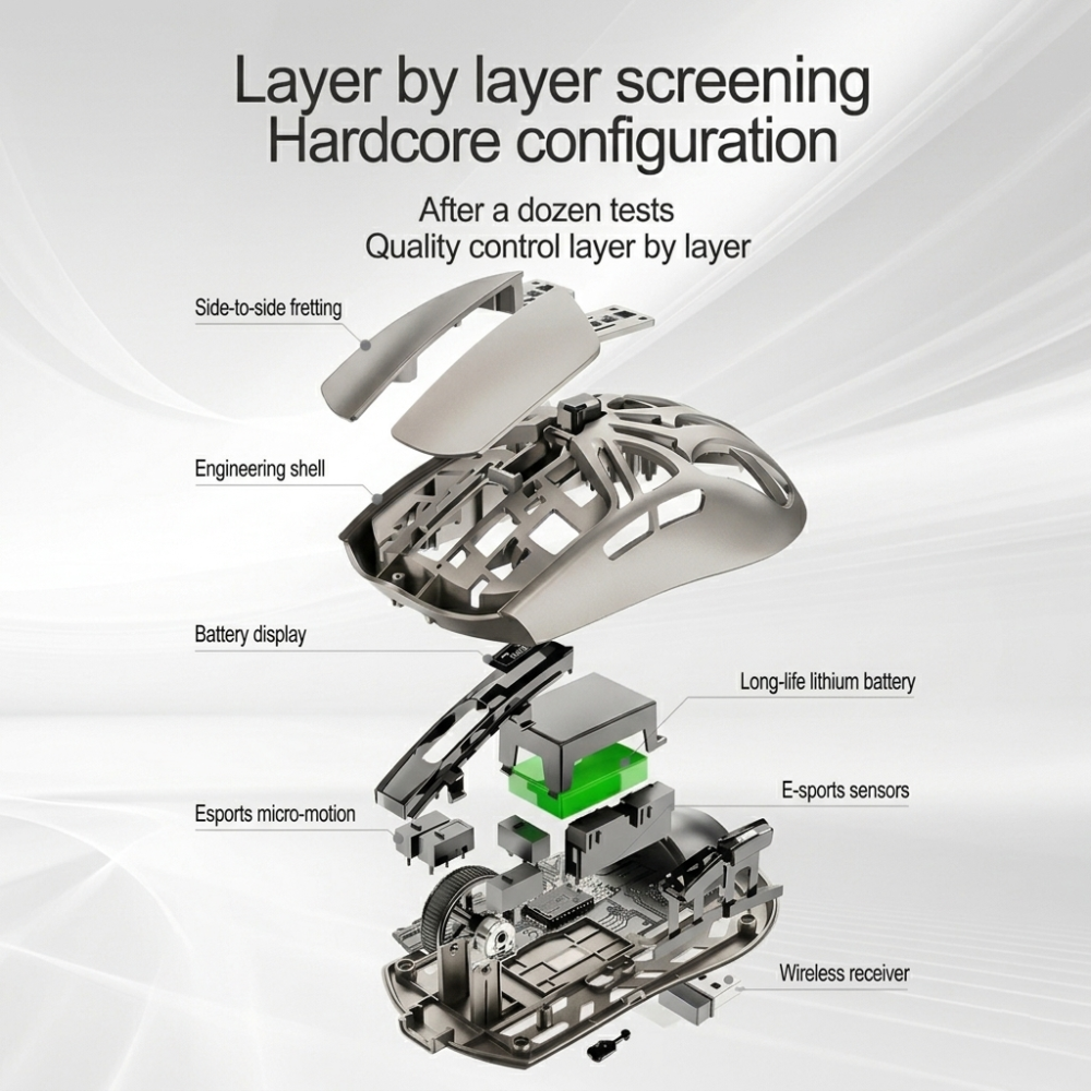 Shadow Blade X1 Tri-Mode 10000 DPI Gaming Mouse