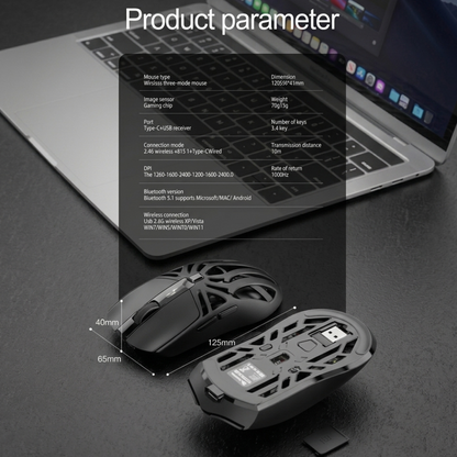 Shadow Blade X1 Tri-Mode 10000 DPI Gaming Mouse