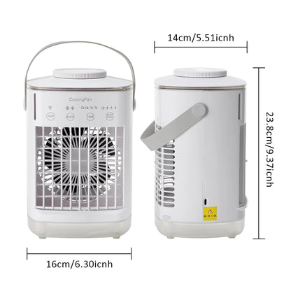 3-in-1 Portable Mini Air Cooler & Humidifier with LED Night Light