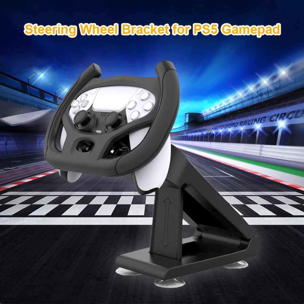 Racing Steering Wheel with Stand for PS5 Controller