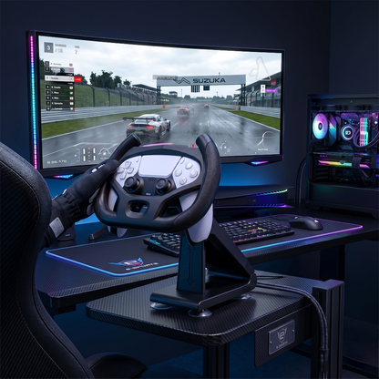 Racing Steering Wheel with Stand for PS5 Controller