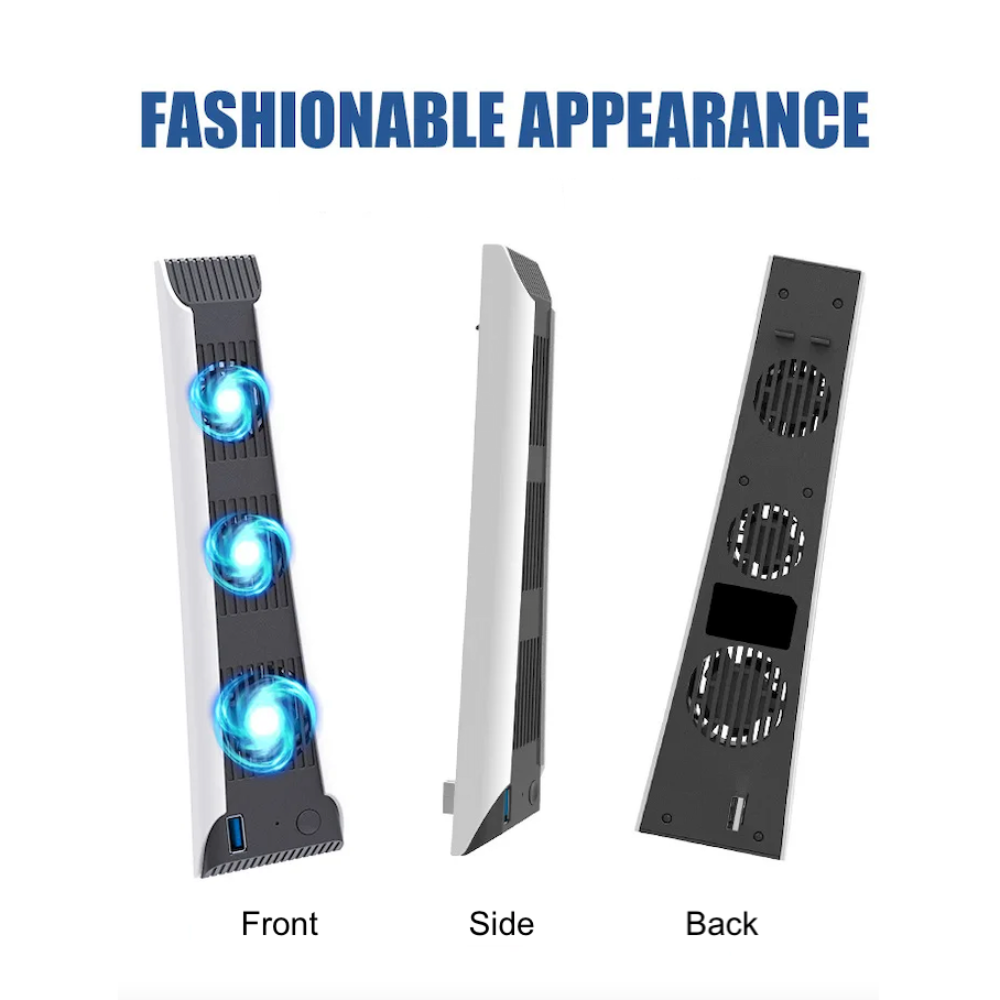 PS5 Slim Cooling Fan with RGB Lights