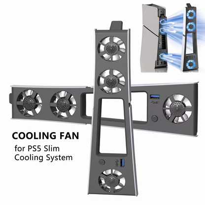 PS5 Slim Cooling Fan with RGB Lights