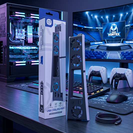 PS5 Slim Cooling Fan with RGB Lights
