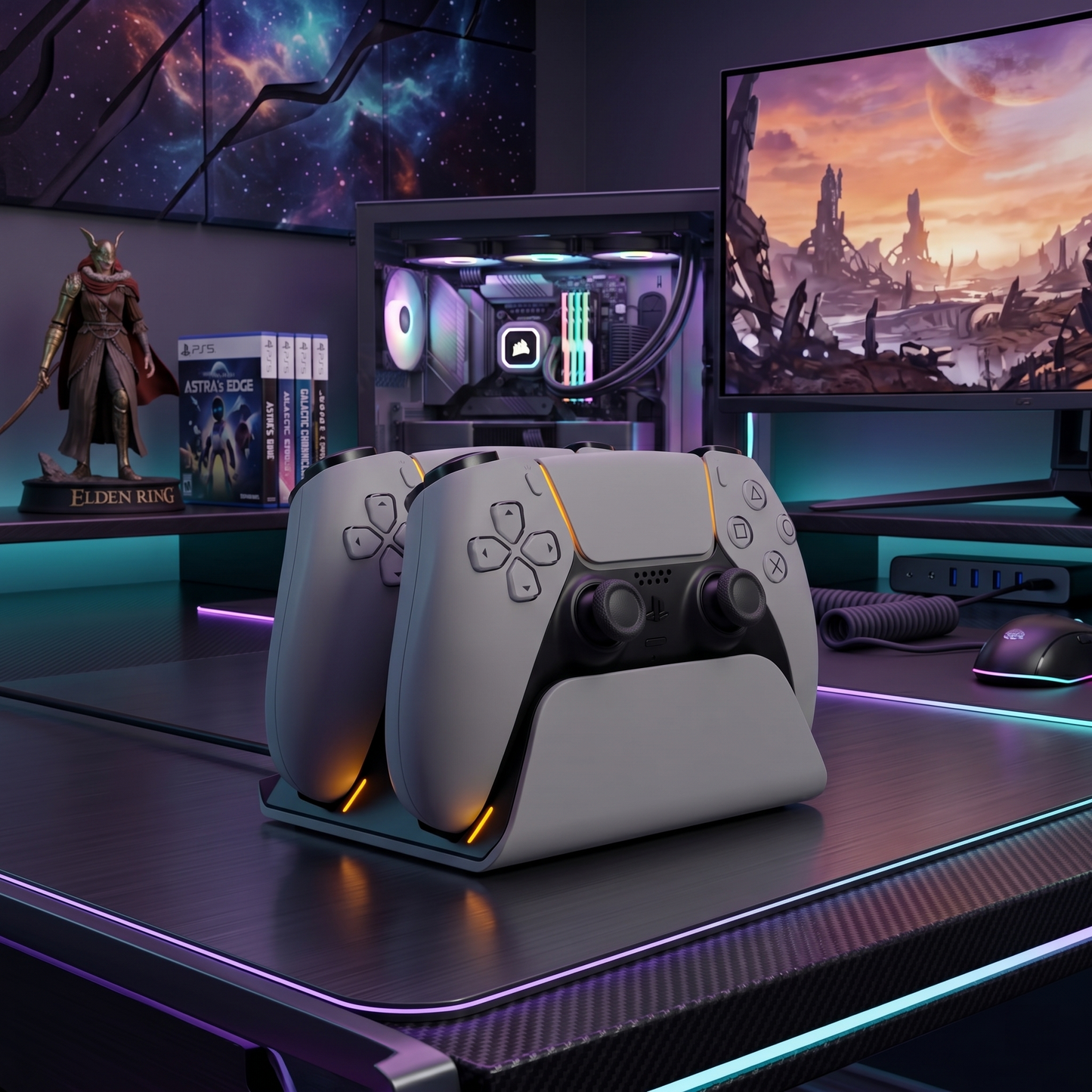 DualSense Fast Charging Station Compatible For PS5 Controllers