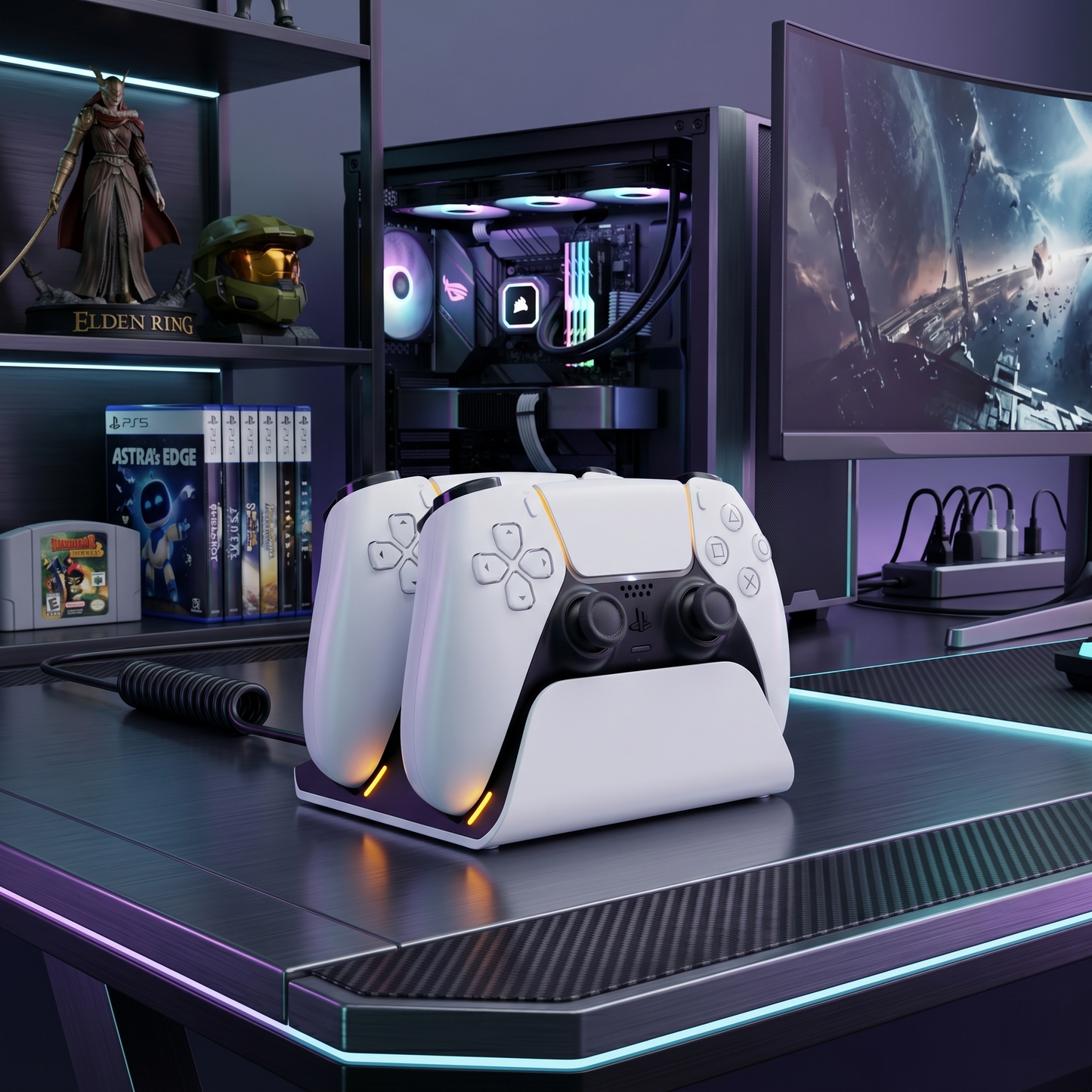 DualSense Fast Charging Station Compatible For PS5 Controllers