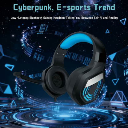 LED Glow Wired Gaming Headset with Noise-Cancelling Mic