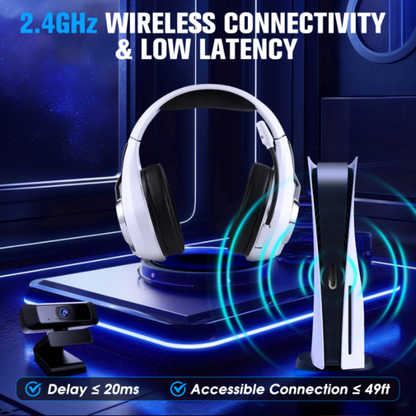 2.4GHz Wireless Gaming Headset with RGB Lighting