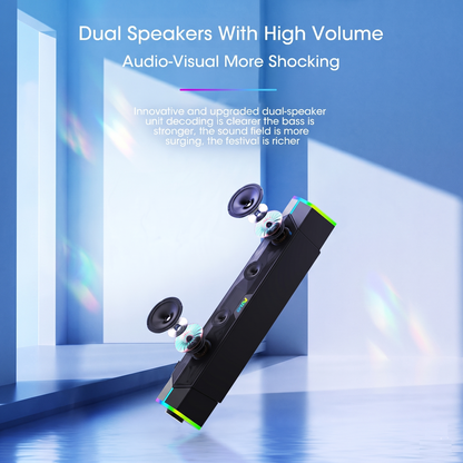4D Surround Soundbar with Bluetooth 5.0 & Subwoofer