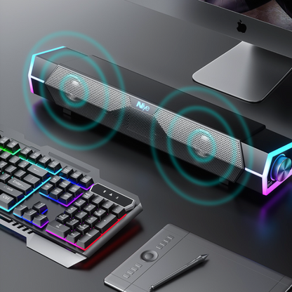4D Surround Soundbar with Bluetooth 5.0 & Subwoofer