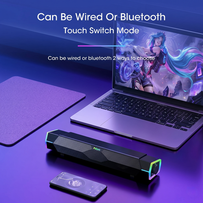 4D Surround Soundbar with Bluetooth 5.0 & Subwoofer