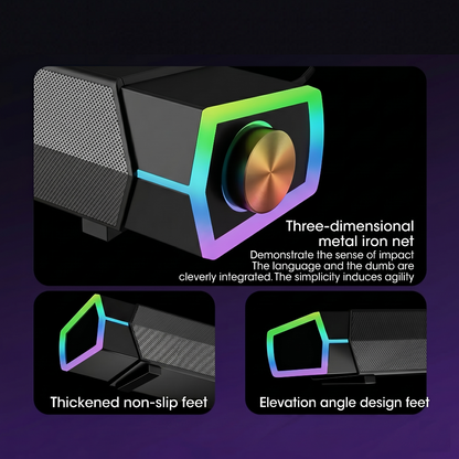 4D Surround Soundbar with Bluetooth 5.0 & Subwoofer