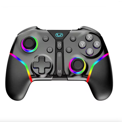 Wireless RGB Gaming Controller Compatible for Switch, PC & Mobile