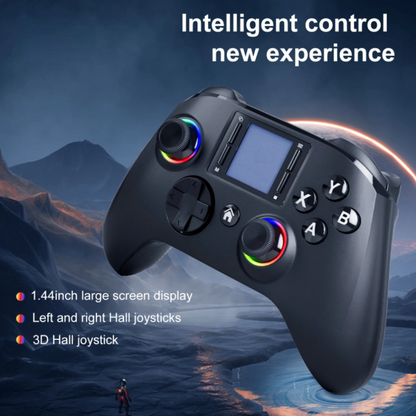 1.44" Screen Wireless Gaming Controller with RGB Lights
