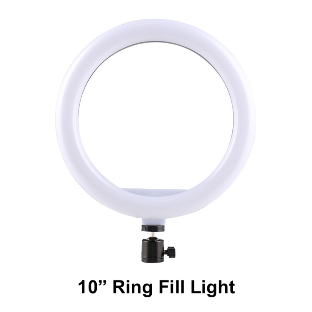 Heavy-Duty Metal Overhead Phone Stand with A 10" Fill Ring Light