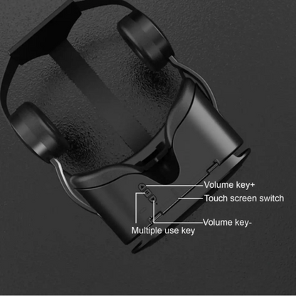 Immersive 3D VR Headset with Built-in Bluetooth Headphones