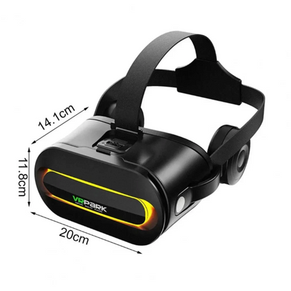Immersive 3D VR Headset with Built-in Bluetooth Headphones