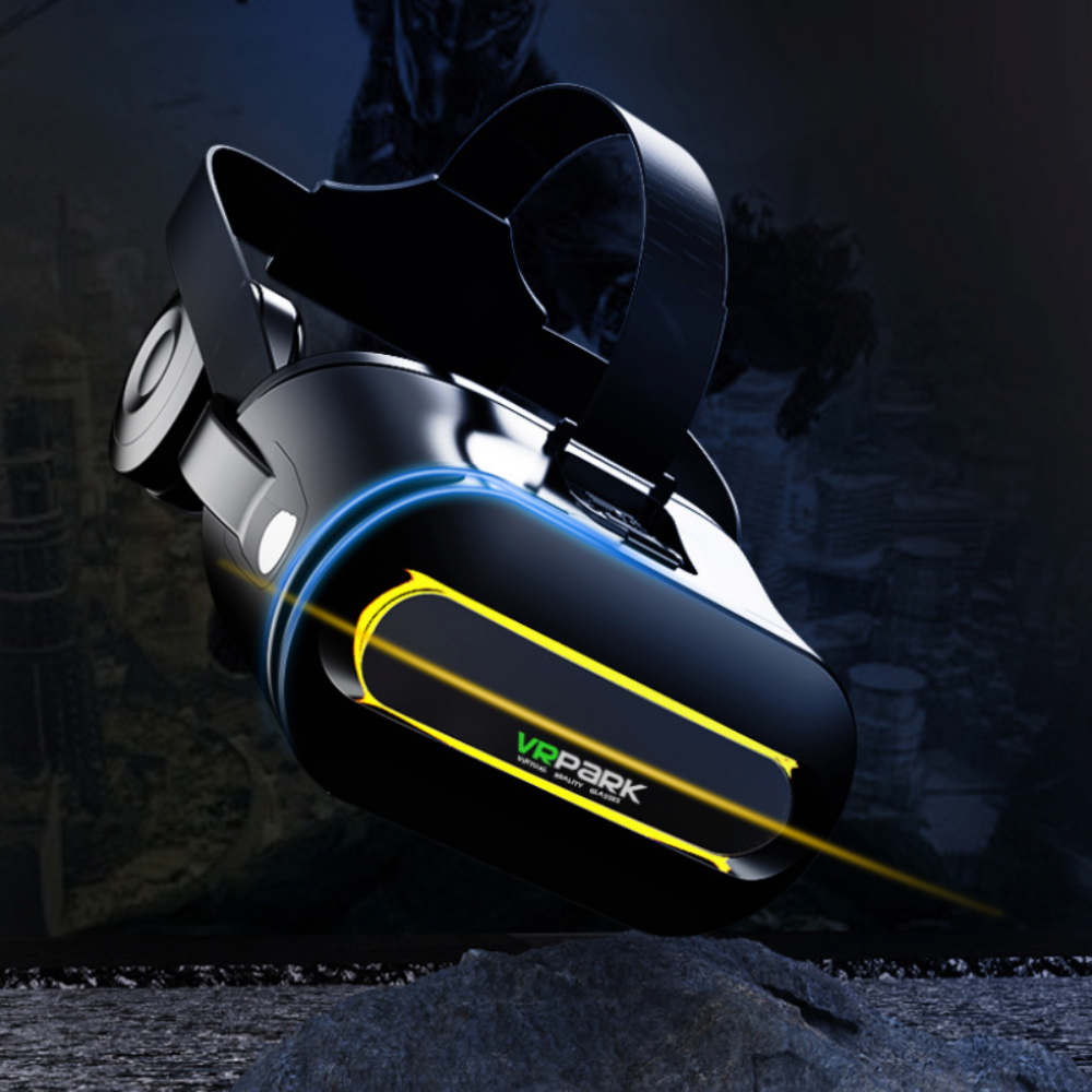 Immersive 3D VR Headset with Built-in Bluetooth Headphones