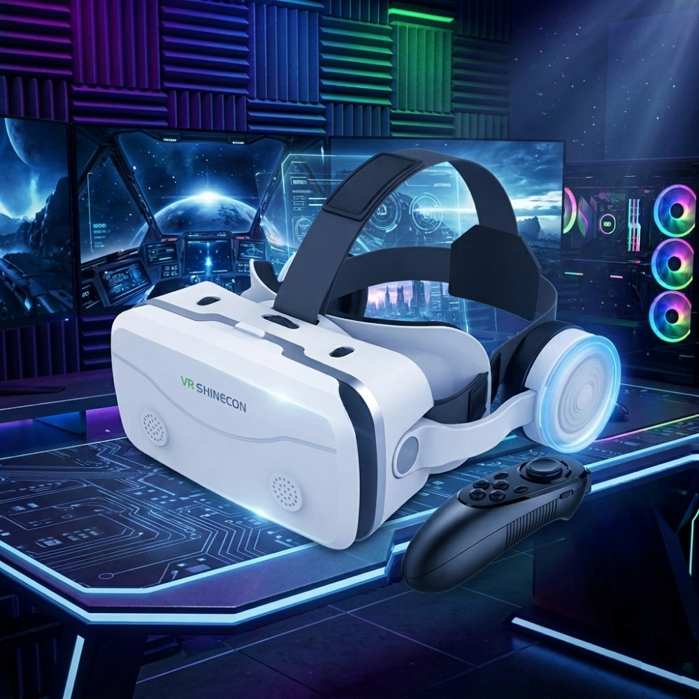 3D VR Glasses Virtual Reality Headset With Joystick