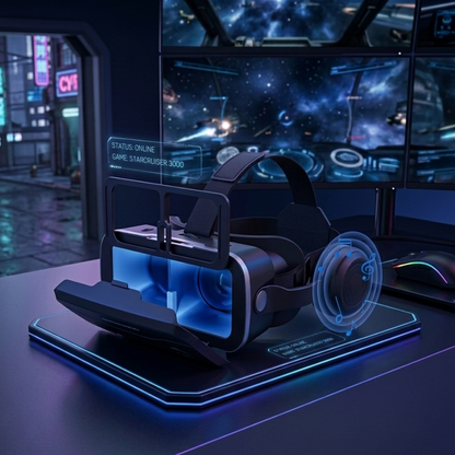 3D VR Glasses Virtual Reality Headset With Joystick