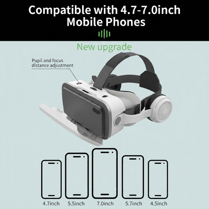 3D VR Glasses Virtual Reality Headset With Joystick