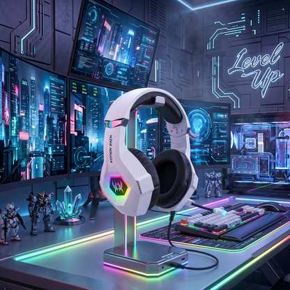 Dynamic RGB Wired Gaming Headset with In-Line Control