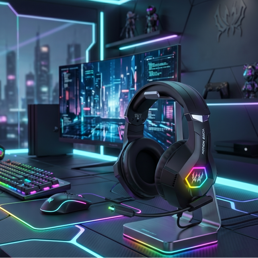 Dynamic RGB Wired Gaming Headset with In-Line Control