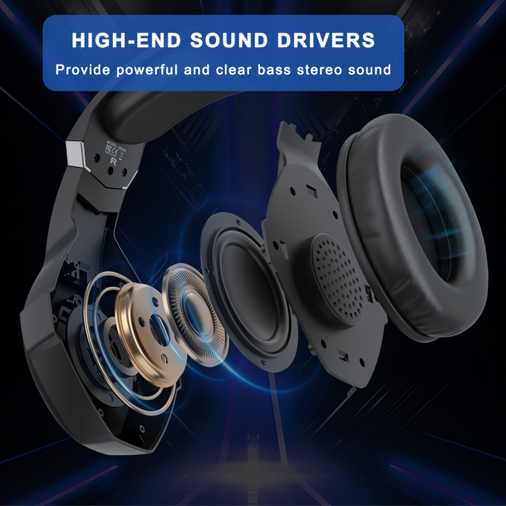 Dynamic RGB Wired Gaming Headset with In-Line Control