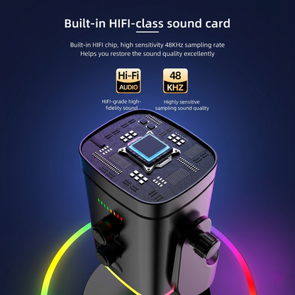 Dual-Mode RGB Dynamic Microphone