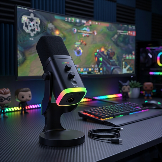 Dual-Mode RGB Dynamic Microphone