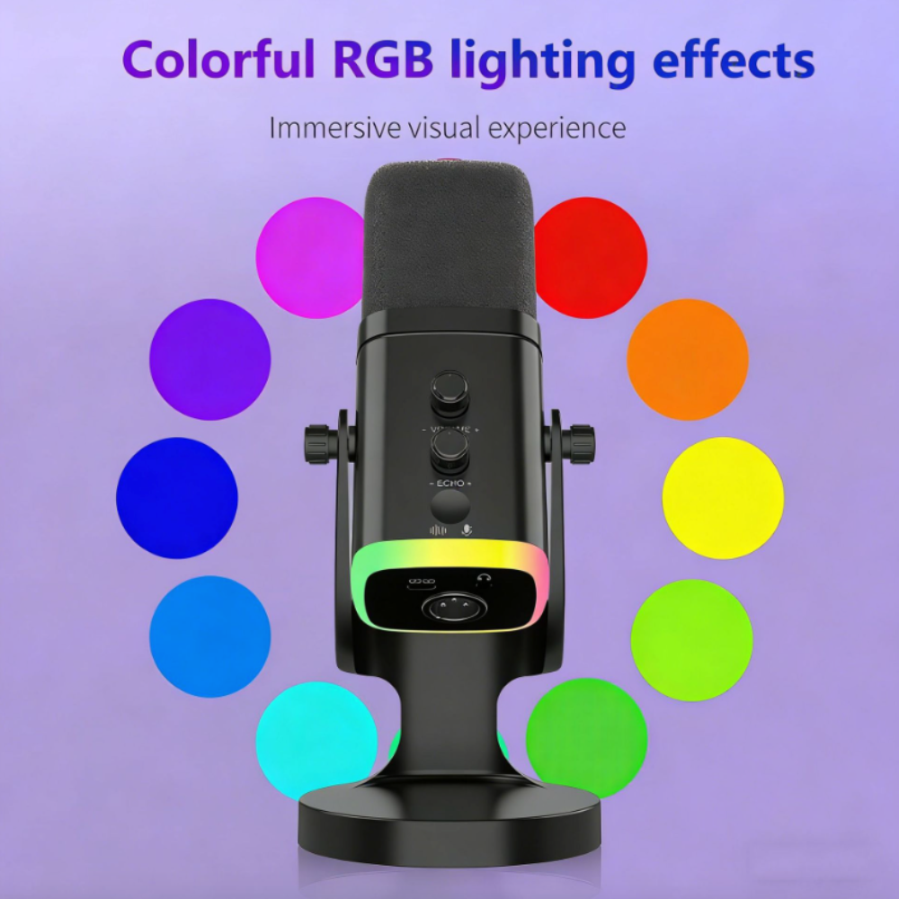 Dual-Mode RGB Dynamic Microphone