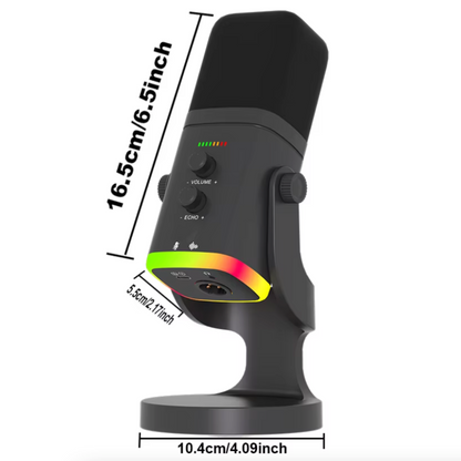 Dual-Mode RGB Dynamic Microphone