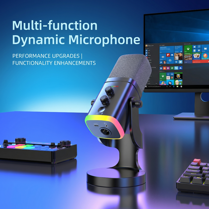 Dual-Mode RGB Dynamic Microphone