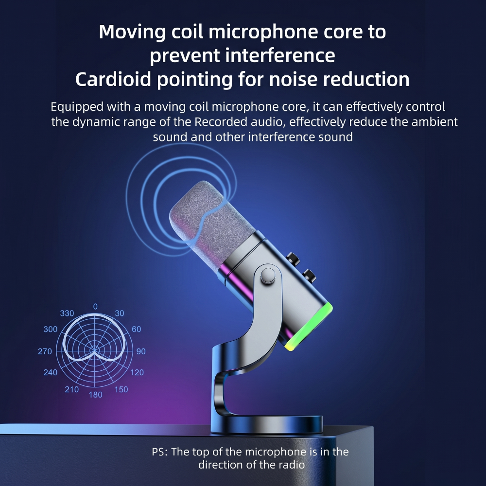 Dual-Mode RGB Dynamic Microphone