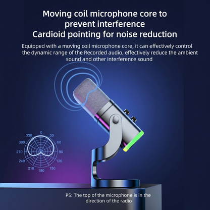 Dual-Mode RGB Dynamic Microphone