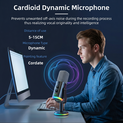 Dual-Mode RGB Dynamic Microphone