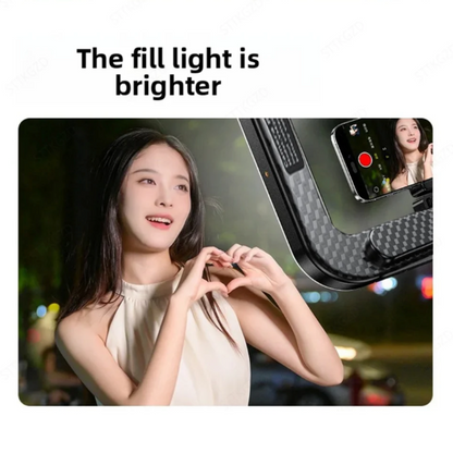 Handheld Rechargeable Ring Fill Light with Phone Holder